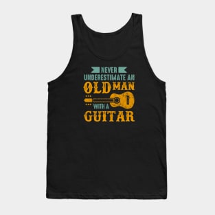 Old man with a guitar Tank Top